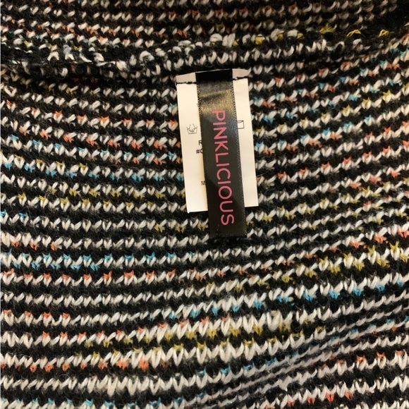 Pinkliscious Women Aztec Southwestern  Cardigan Sweater Coat Jacket Hooded Small - Picture 6 of 8